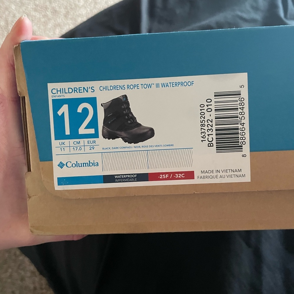 Children’s Columbia snow boots